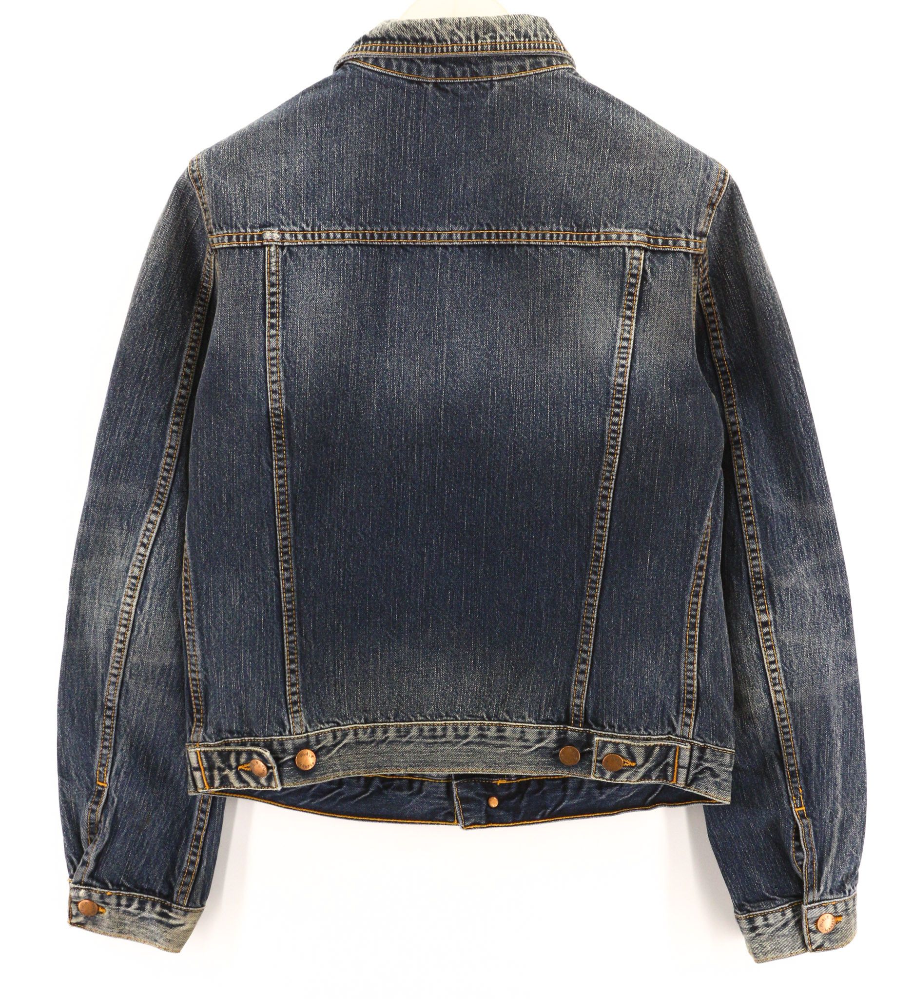 Nudie Jeans TERRY STREAKY DENIM M Cotton Washed Denim Jacket 80795 Size US M / EU 48-50 / 2 - 2 Thumbnail
