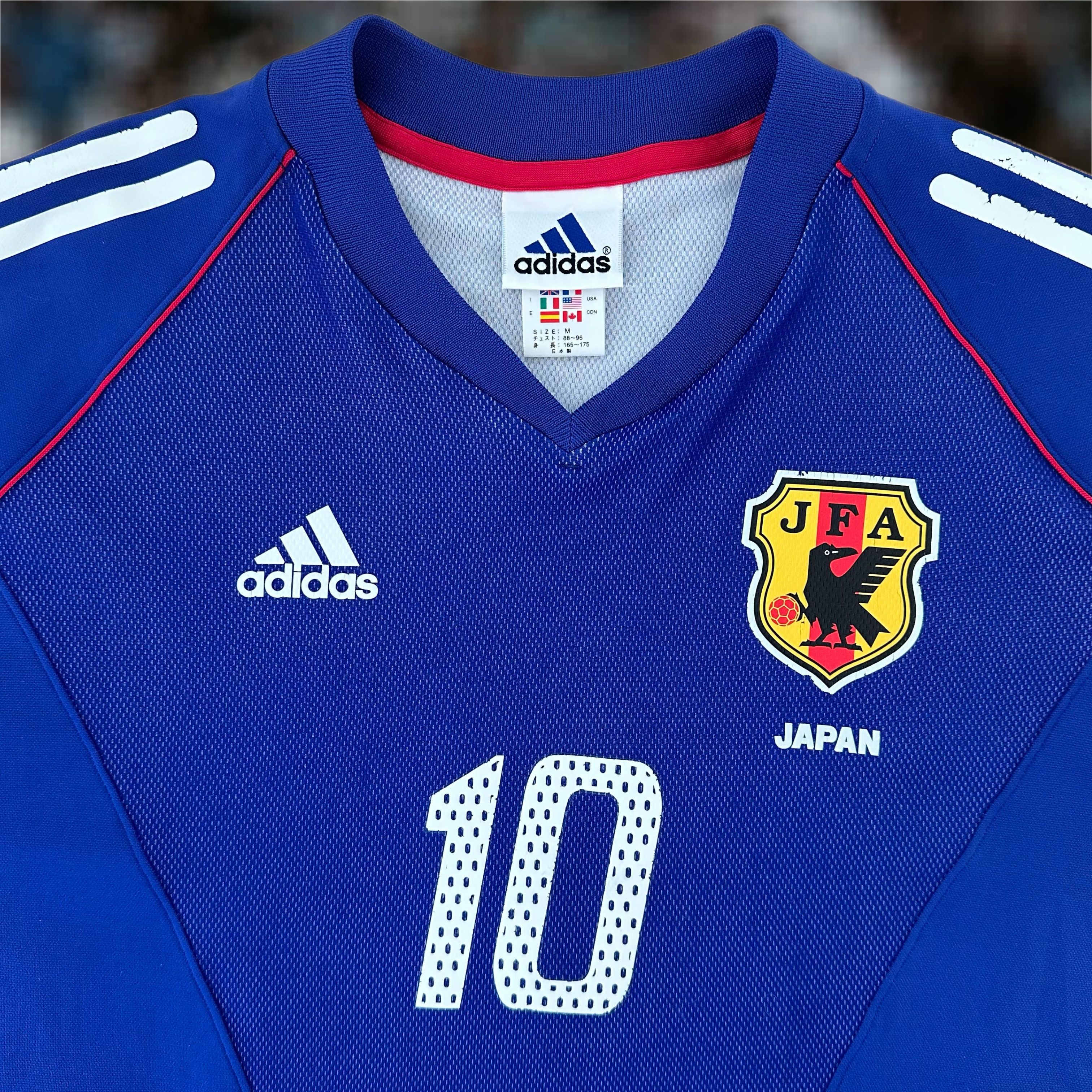 Adidas Japan 2002/04 Home Soccer Jersey - Shunsuke Nakamura Adidas Japan 2002/04 Home Soccer Jersey - Shunsuke Nakamura