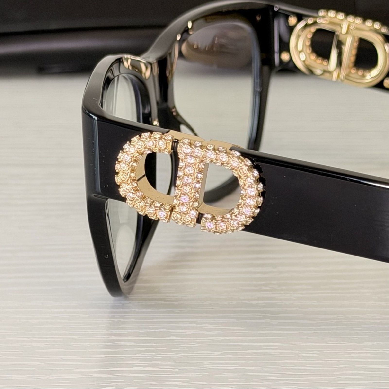 Dior New! Dior Women's Glasses in Black, 30MontaigneO S4I 12BB Size ONE SIZE - 5 Thumbnail
