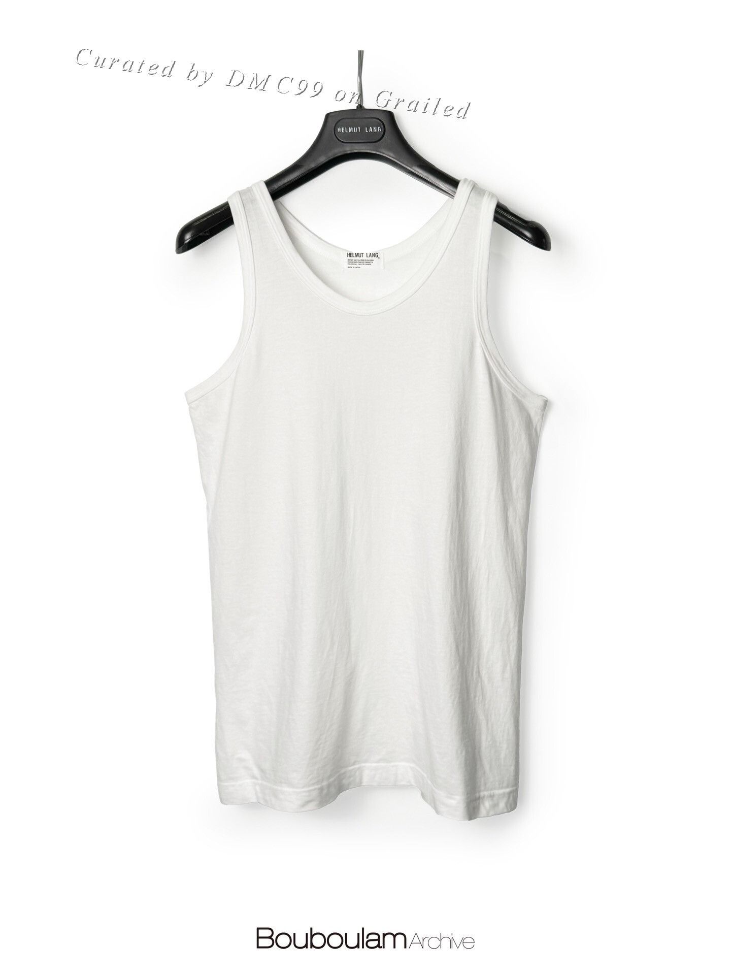 Helmut Lang 90's Archive Military Micro Ribbed Tank Top | Grailed