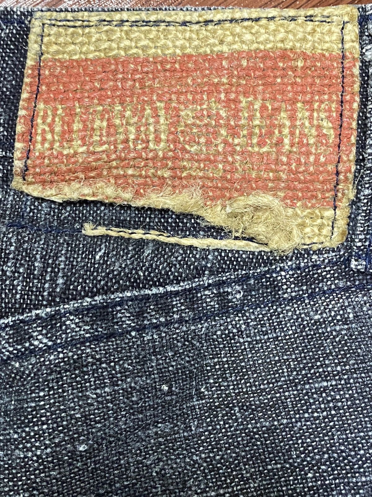 Other Vintage Japanese Brands Hemp Fabric Black Denim Baggy Pants Size US 34 / EU 50 - 11 Thumbnail