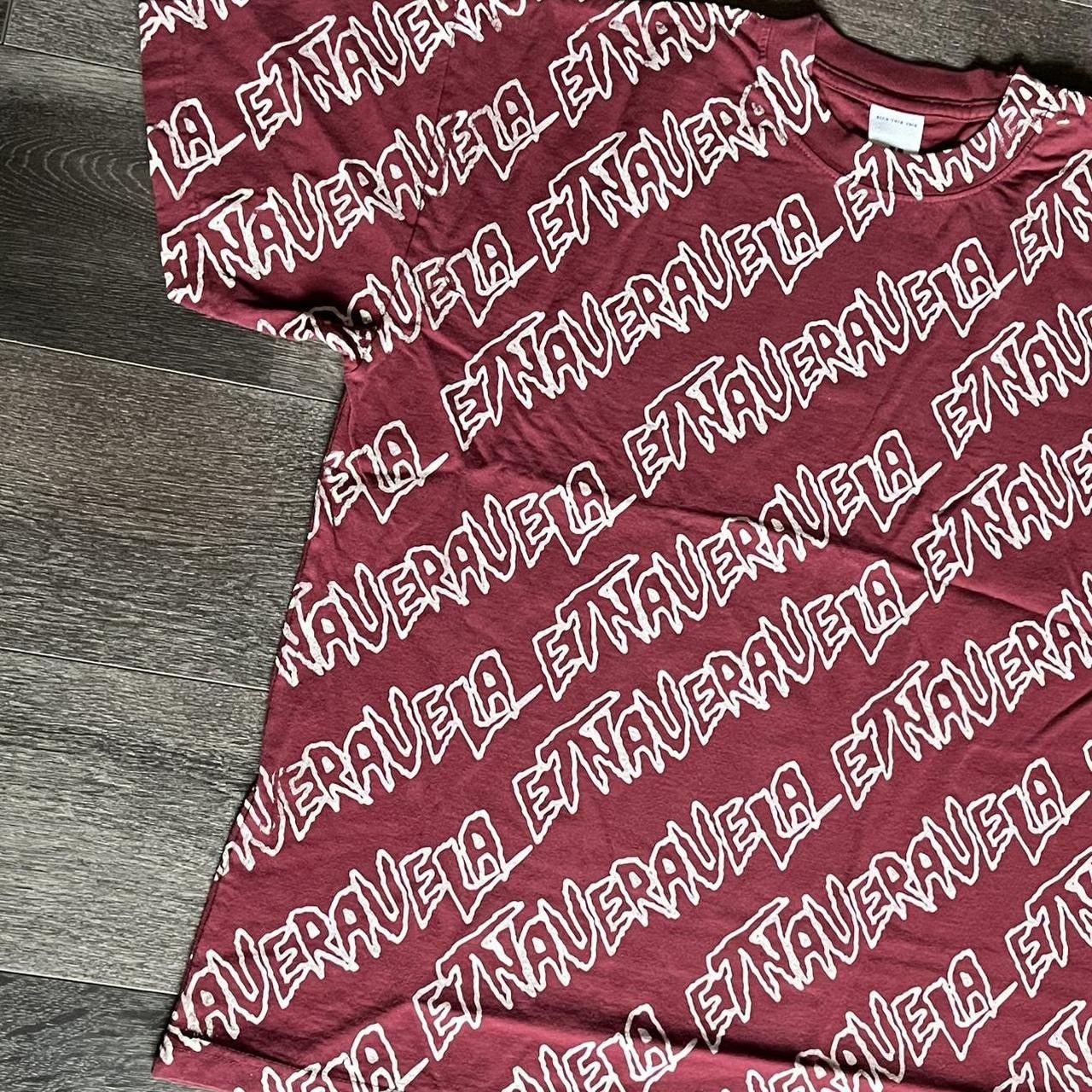 Other Fakemink Etna Vera Vela All Over Print S/S Burgundy T Shirt Size US L / EU 52-54 / 3 - 3 Thumbnail