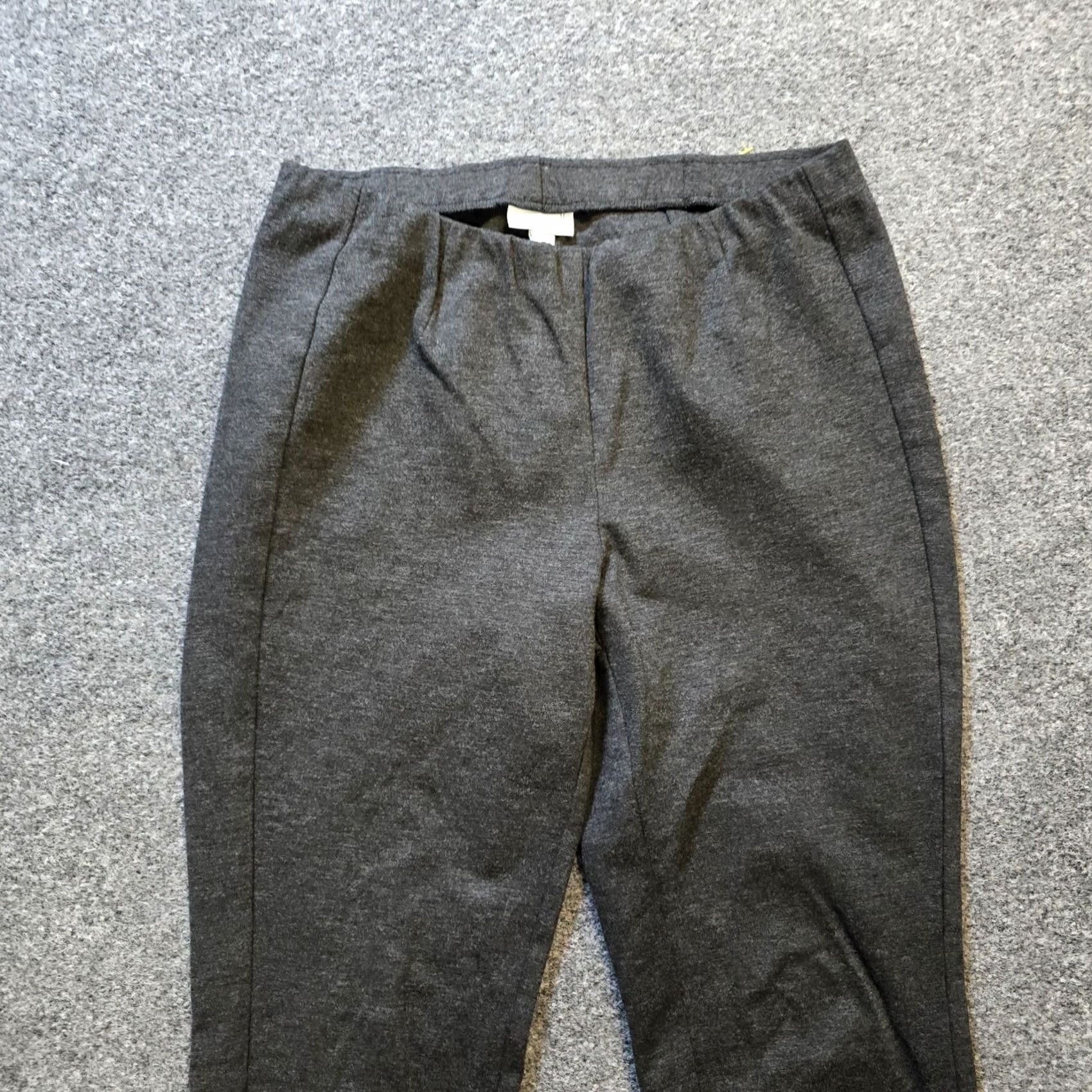 J. Jill J. Jill Pant Women Small Petite Gray Ponte Slim Leg Elastic Waist Casual $ PS XS? Size 28" / US 6 / IT 42 - 2 Thumbnail