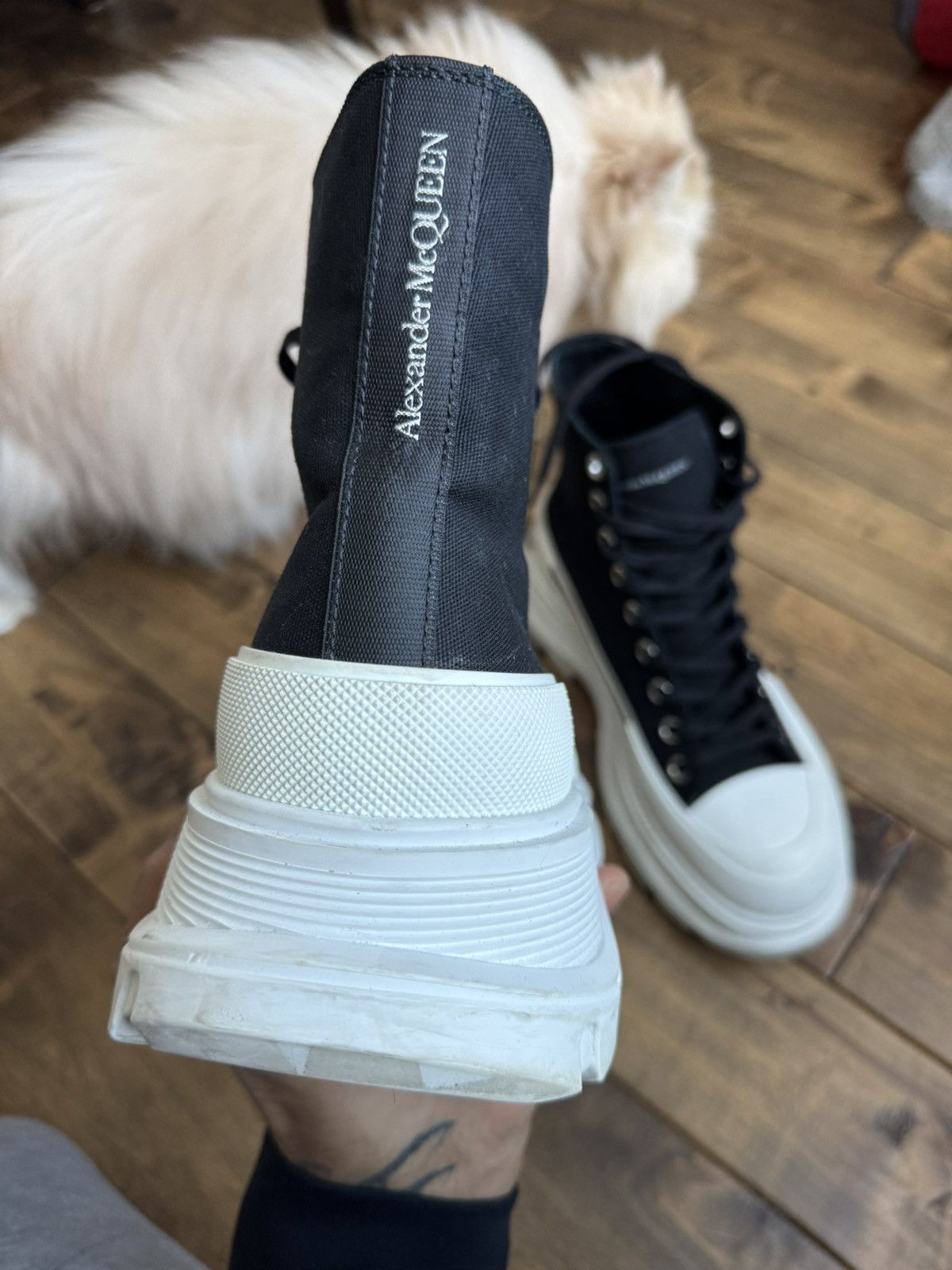 Alexander McQueen Alexander McQueen Tread Slick High Tops Chunky Sole Size US 7.5 / EU 40-41 - 7 Thumbnail