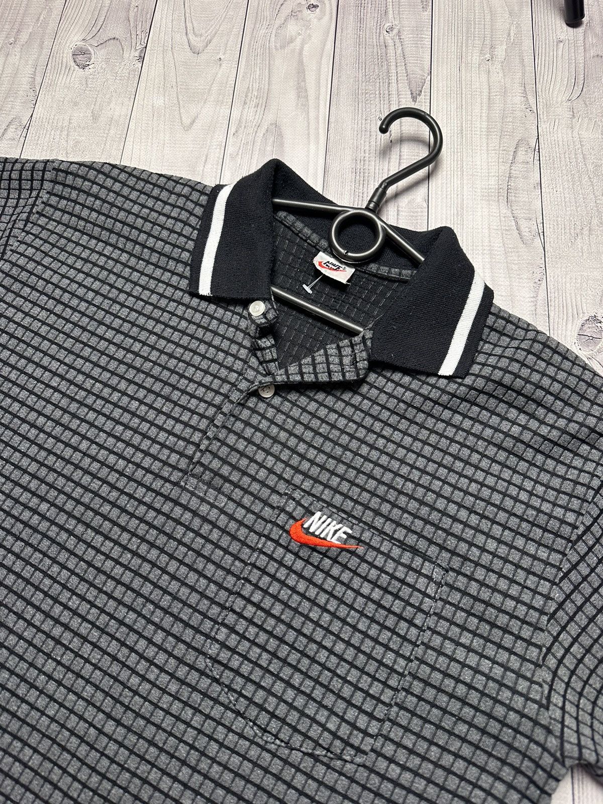 Nike × Vintage Vintage Nike polo plaid rare size M Size US M / EU 48-50 / 2 - 3 Thumbnail