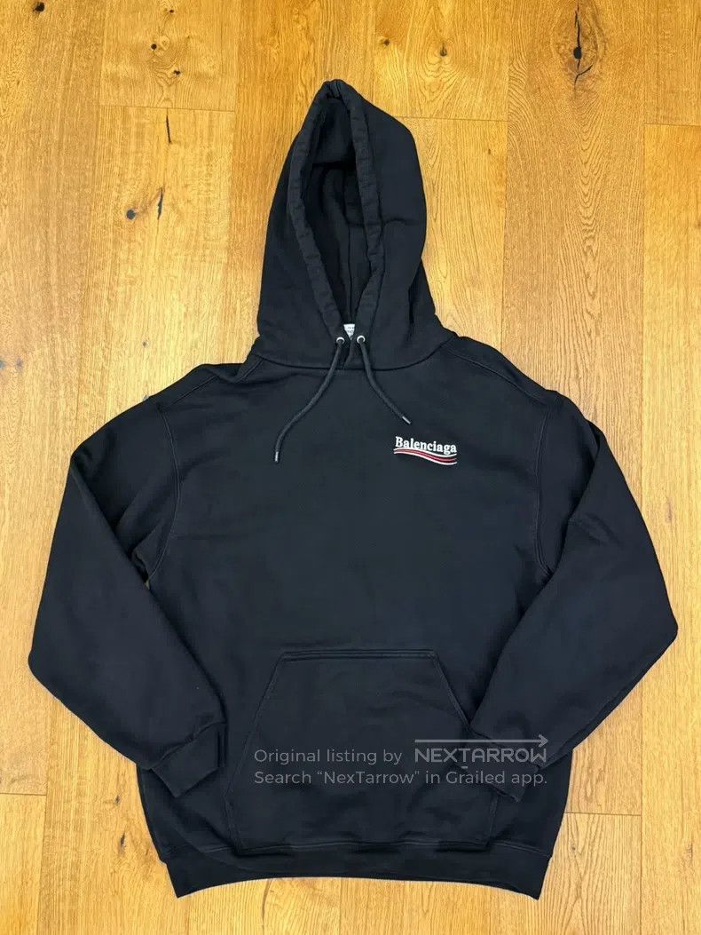 Balenciaga Balenciaga Hooded Sweatshirt Coke Logo Black M Size Size US M / EU 48-50 / 2 - 2 Thumbnail