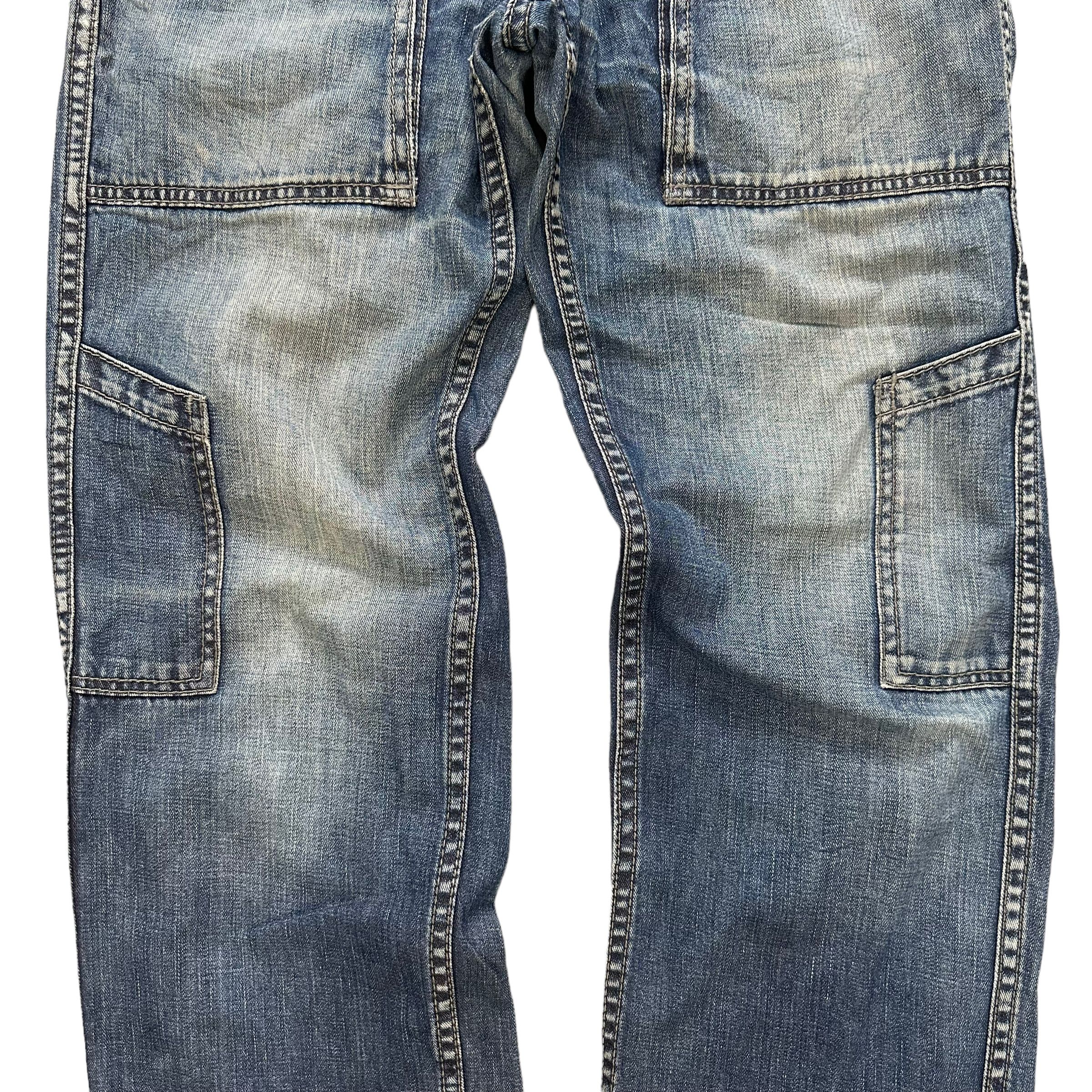 Japanese Brand FLASH REPORT VINTAGE FATIGUES DENIM PANTS #8503-012 Size US 31 - 6 Thumbnail