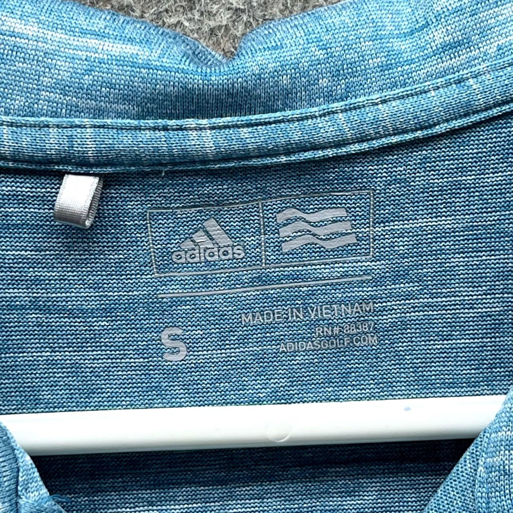 Adidas Adidas Golf Polo Shirt Mens Small Blue Heather Solid Performance Tagless Casual Shirt Size US S / EU 44-46 / 1 - 2 Thumbnail