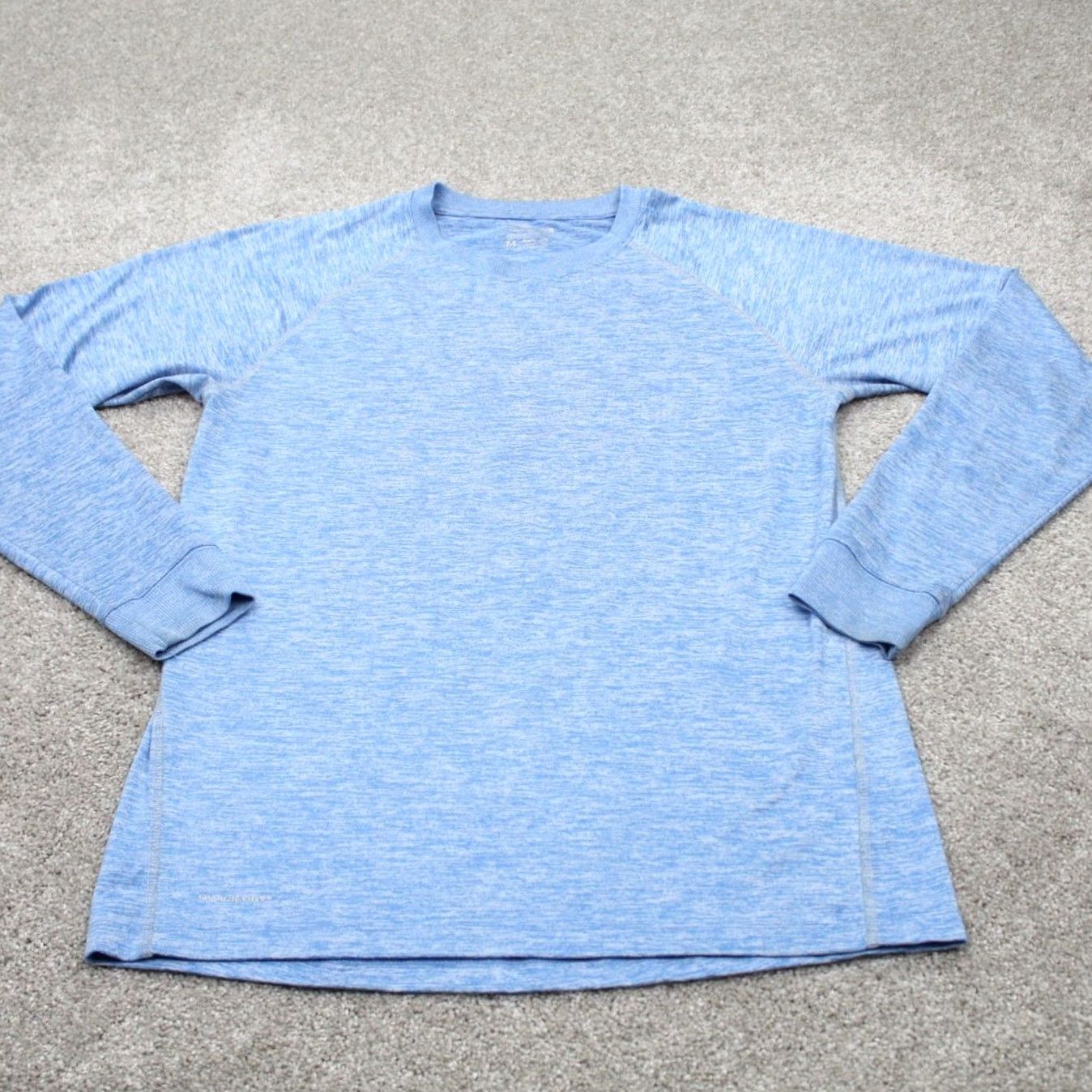 Layer 8 Layer 8 Performance Shirt Mens Medium Blue Quick Dry Moisture Wicking 90s Activewear Cardio Pullover T-Shirt Crew Neck Long Sleeve Casual Sportswear Size US M / EU 48-50 / 2 - 2 Thumbnail
