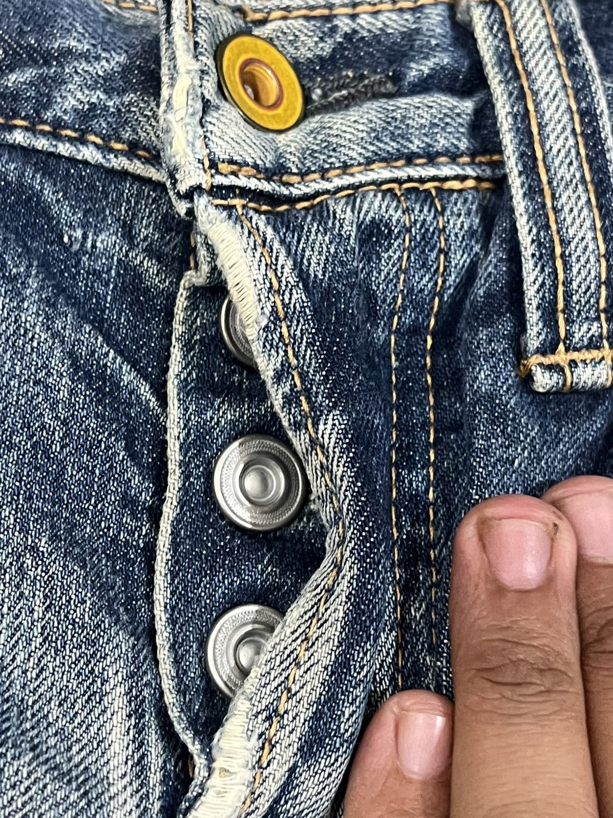 Japanese Brand × Spellbound × Vintage Vintage SpellBound Punk Curvy Leg Denim Size US 30 / EU 46 - 10 Thumbnail