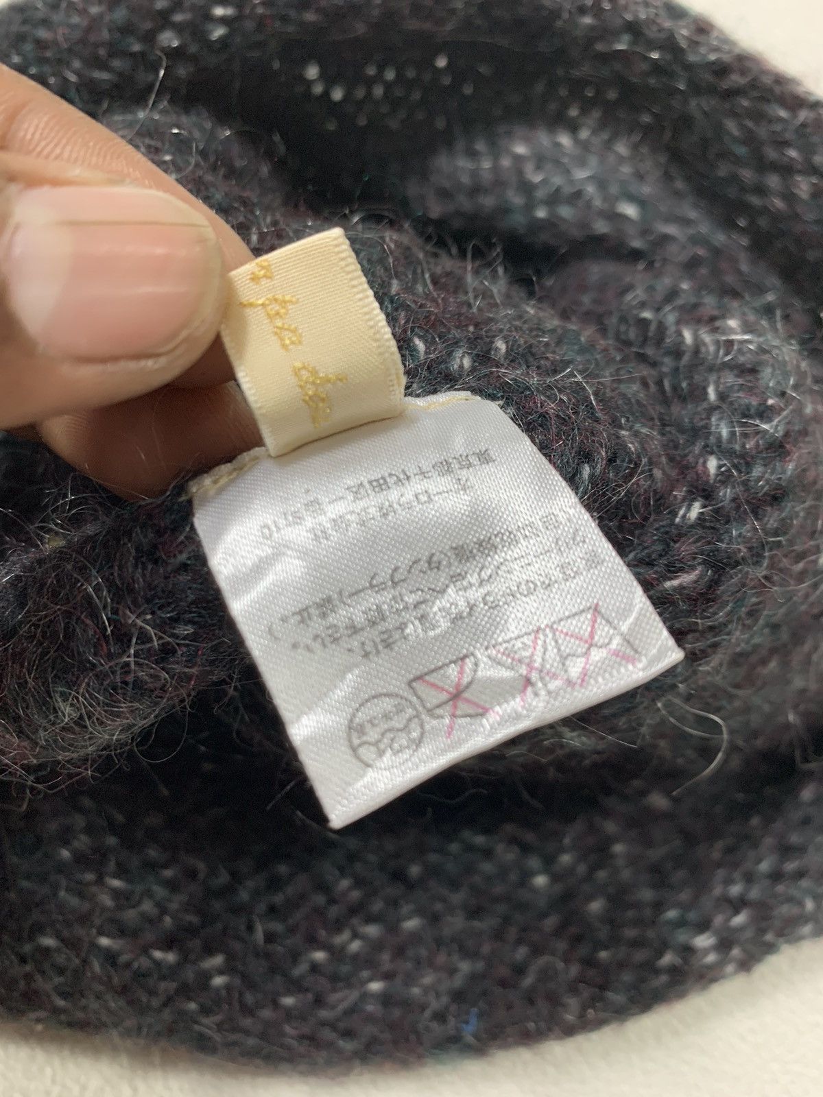 Japanese Brand × Kapital × Vintage Crochet knitted handmade Hairy Beanie Hats RARE Size ONE SIZE - 6 Thumbnail