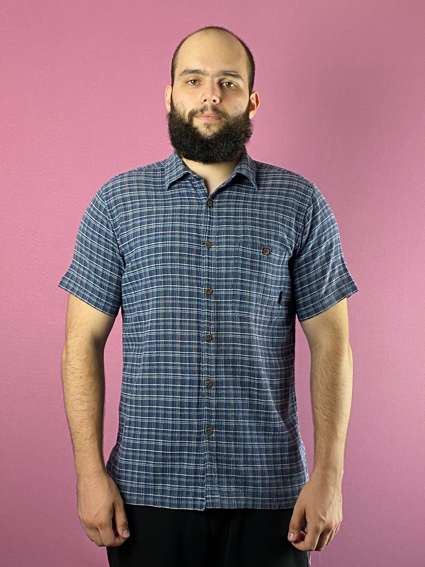 Patagonia × Vintage Patagonia Vintage Men's Trekking Plaid Short Sleeve Shirt -M Size US M / EU 48-50 / 2 - 2 Thumbnail