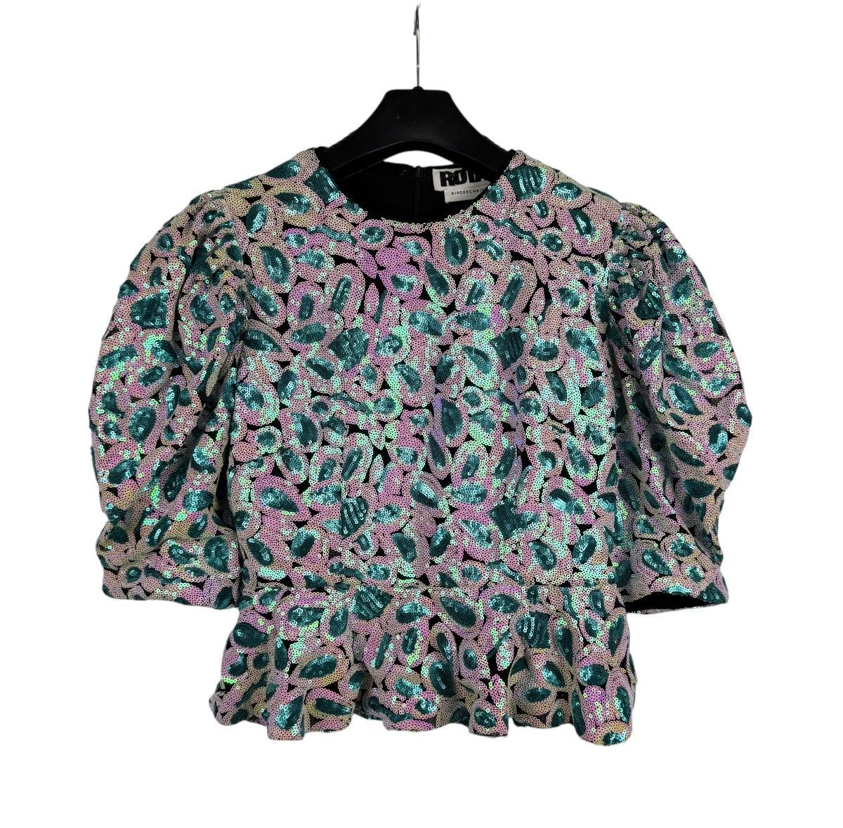 ROTATE Rotate Birger Christensen Christina Top Gathered Sequined Size M / US 6-8 / IT 42-44 - 12 Thumbnail