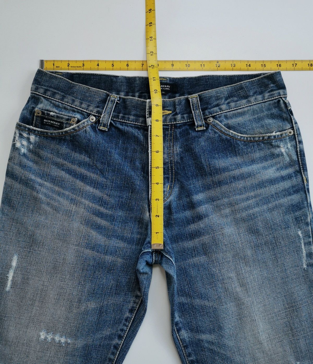 Burberry Bootcut Burberry Distressed Denim Jeans Size US 32 / EU 48 - 15 Thumbnail