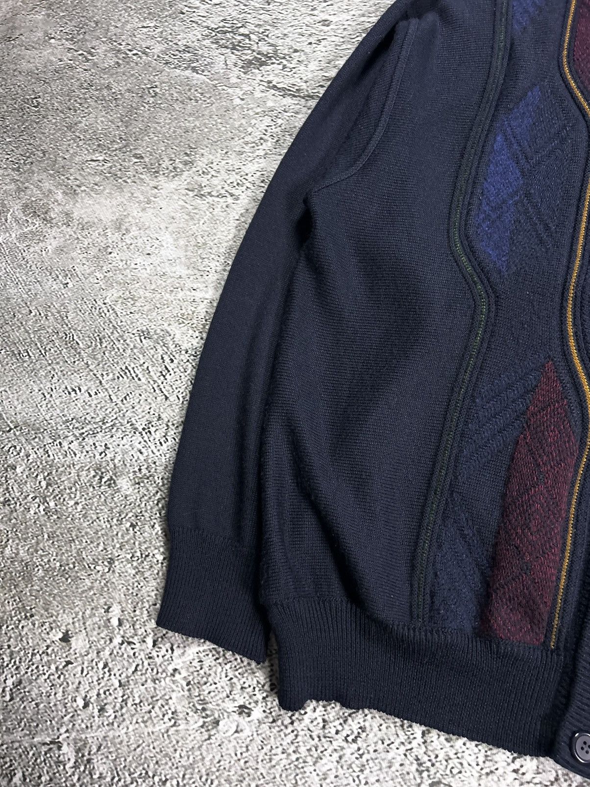 Vintage Gilberto vintage cardigan sweater Coogi style cable knit Size US L / EU 52-54 / 3 - 4 Thumbnail