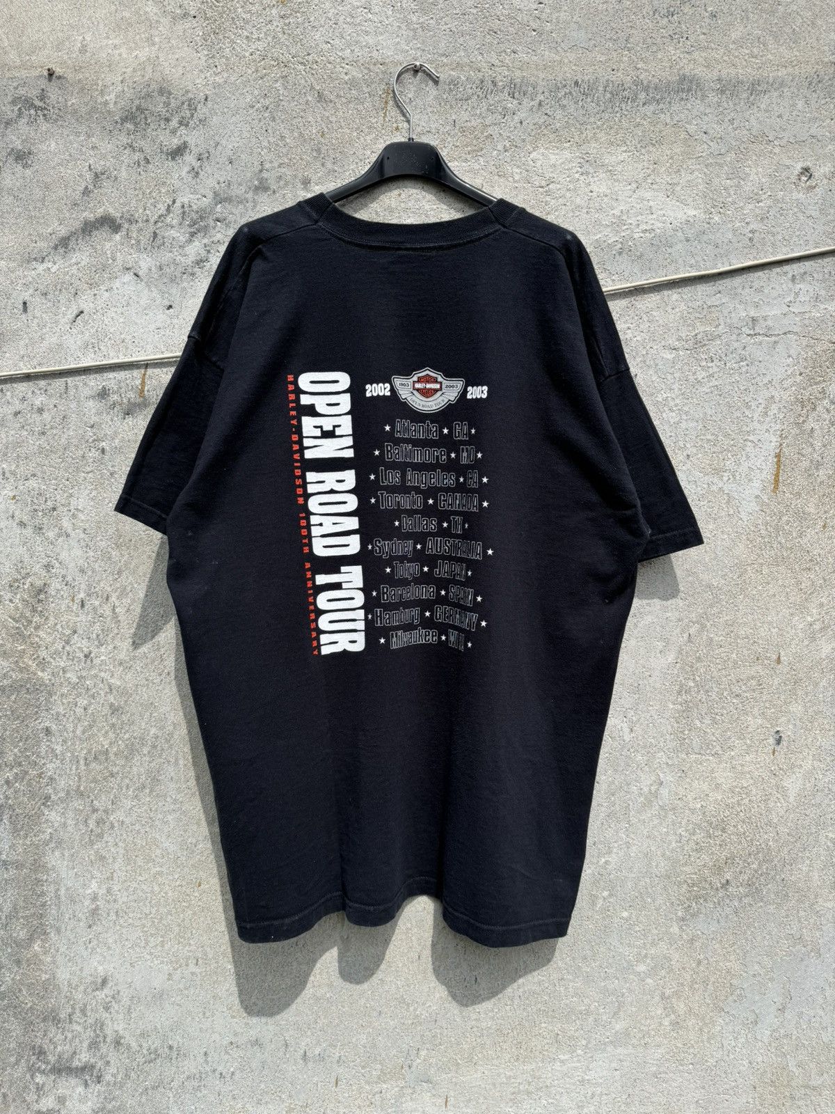 Harley Davidson Vintage 2003 Harley Davidson 100th Anniversary World Tour Size US XXL / EU 58 / 5 - 3 Thumbnail