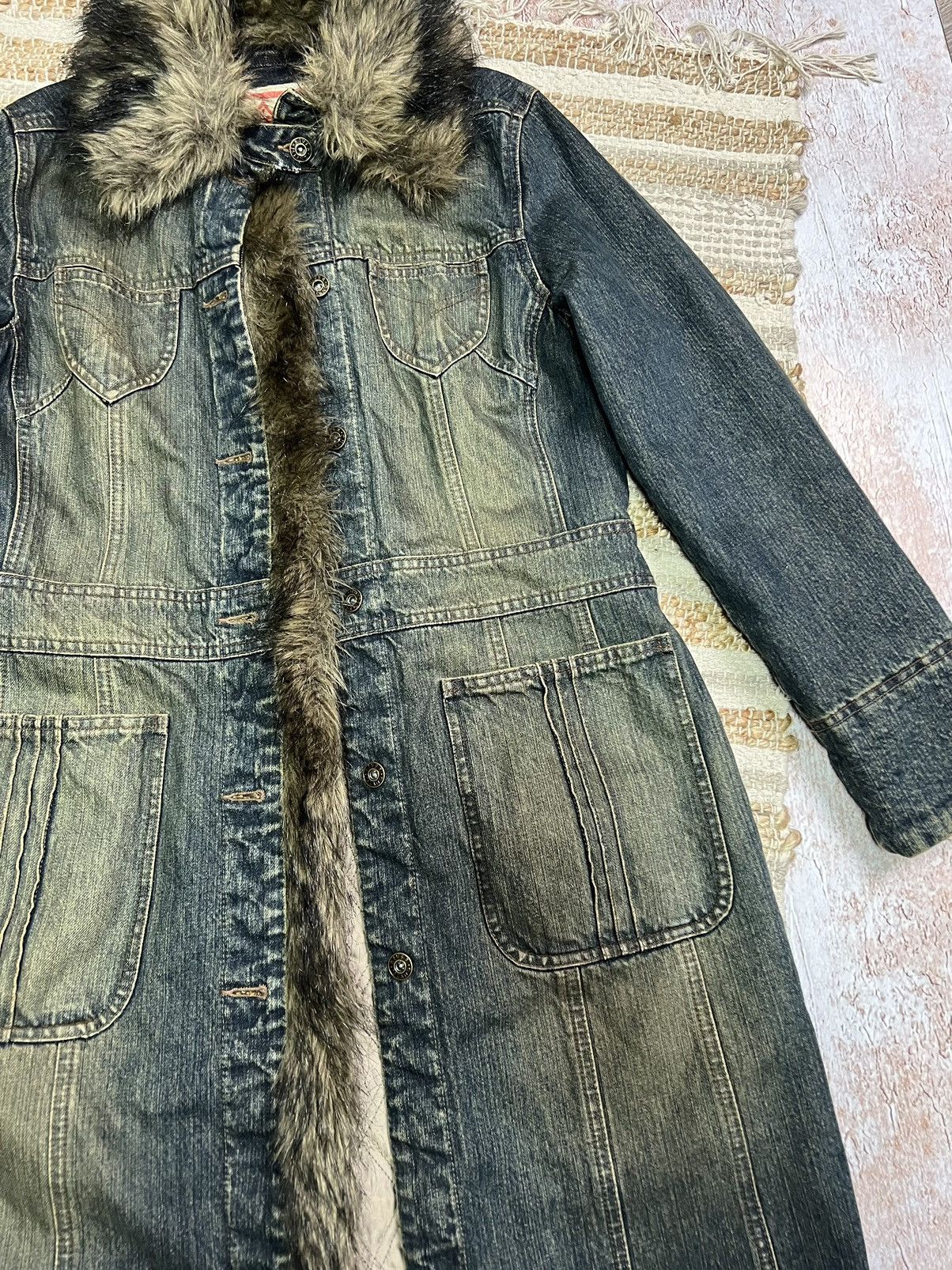 Vintage Vintage Japanese style river island acid washed denim coat Size S / US 4 / IT 40 - 4 Thumbnail