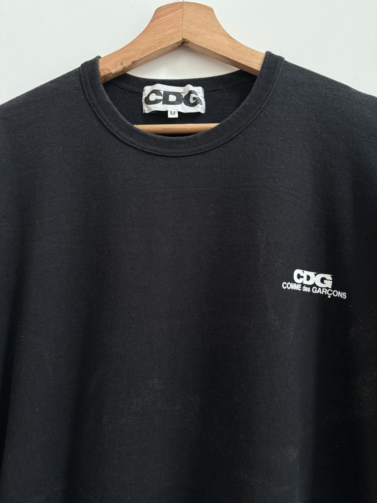 Comme des Garcons Vintage Comme des Garcons Black T-Shirt Size US M / EU 48-50 / 2 - 2 Thumbnail