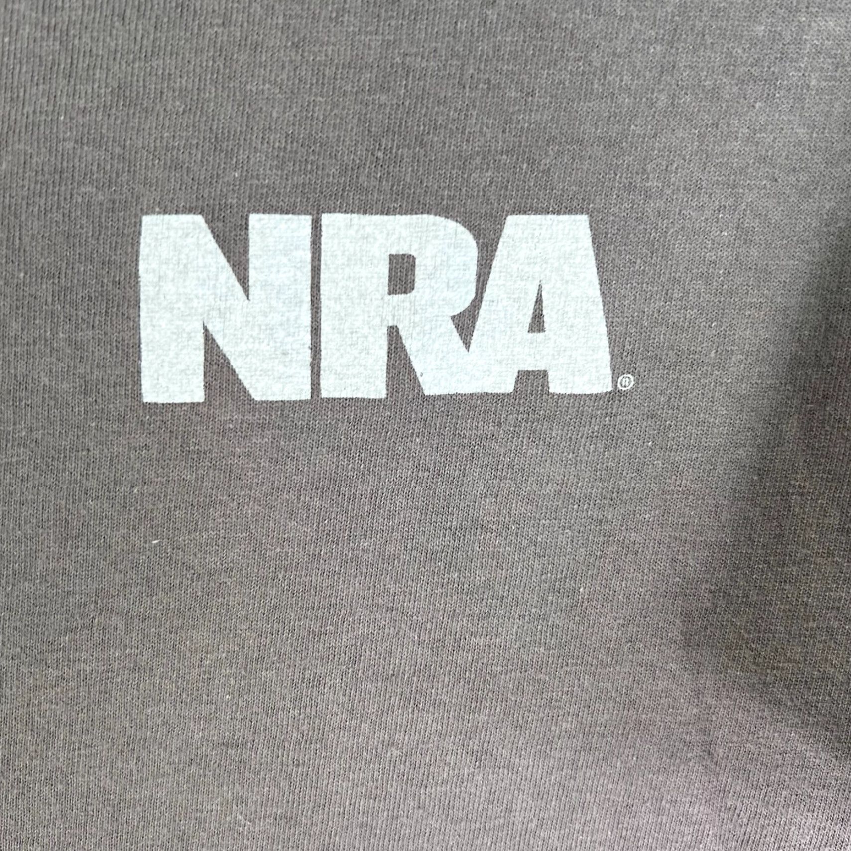 Vintage NRA Issued My Permit Graphic T Shirt Adult XL Gray Logo T-Shirt Men Short Sleeve Cotton 100% USA Seller Mens Size US XL / EU 56 / 4 - 3 Thumbnail