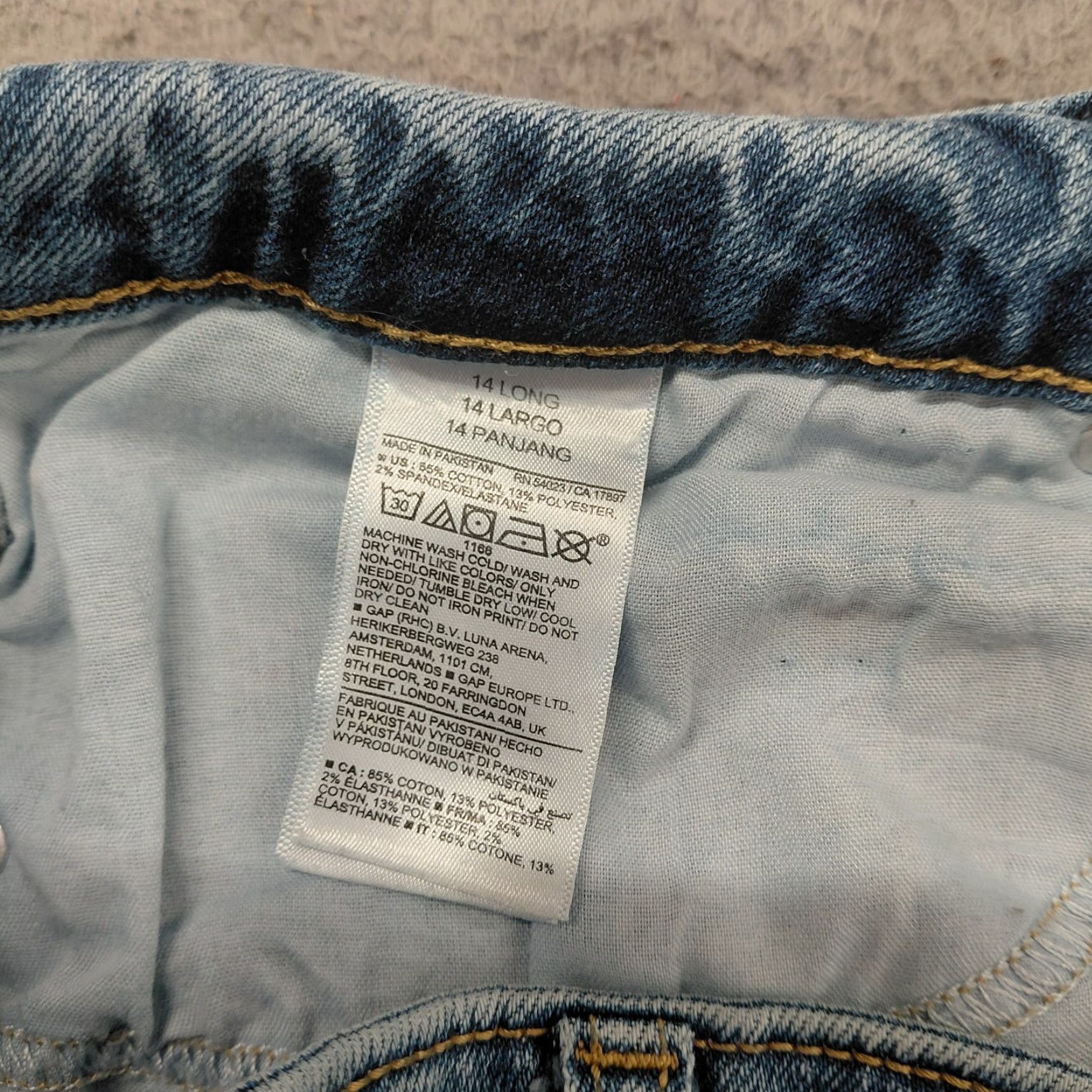 Old Navy Old Navy Jeans Womens 14L Blue O.G. Straight High Rise Secret Smooth Pocket 5-Pocket Denim Collection Regular Womens Jeans Size 36" / US 14 / IT 50 - 4 Thumbnail