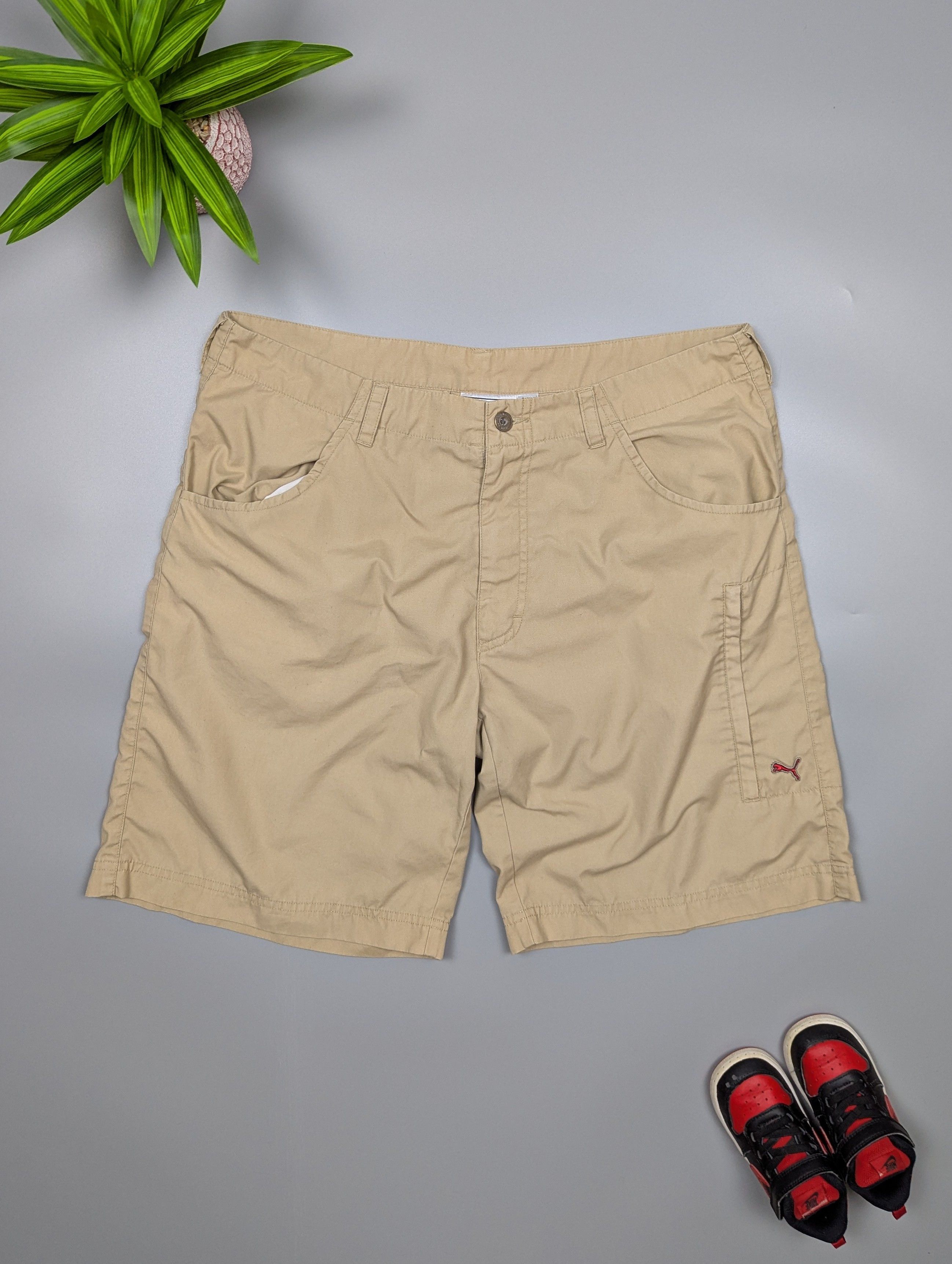 Other PUMA Vintage Men's Light Brown Short Shorts | Size L Size US 34 / EU 50 - 1 Thumbnail