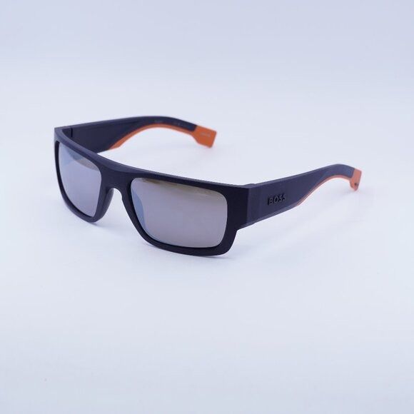 Hugo Boss Hugo BOSS 1498/S 0LOX ZV Sunglasses Blue Rectangle Frame Size ONE SIZE - 1 Thumbnail