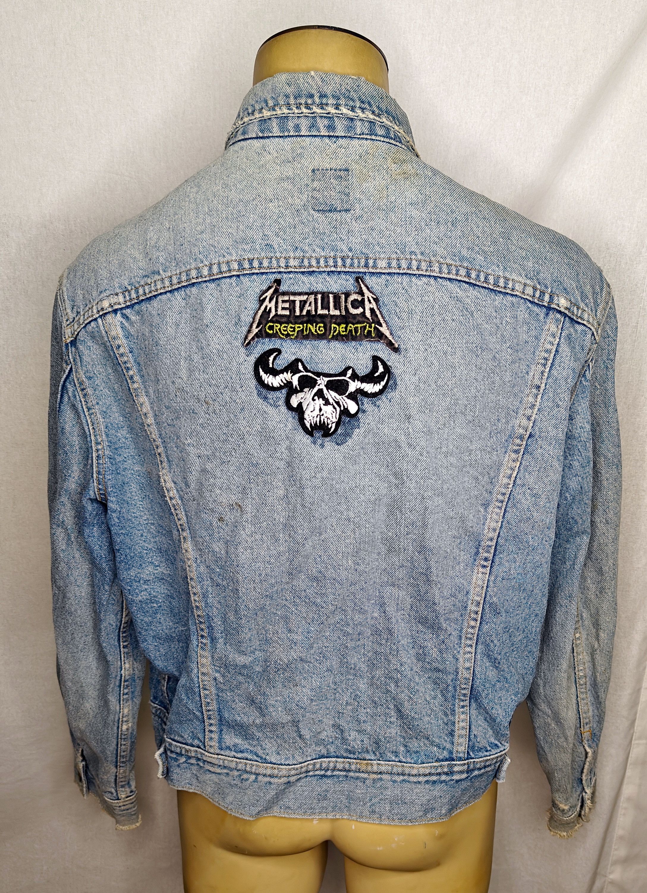 Lee Vtg 90s LEE Metallica Danzig patches denim jean jacket Size US L / EU 52-54 / 3 - 2 Thumbnail