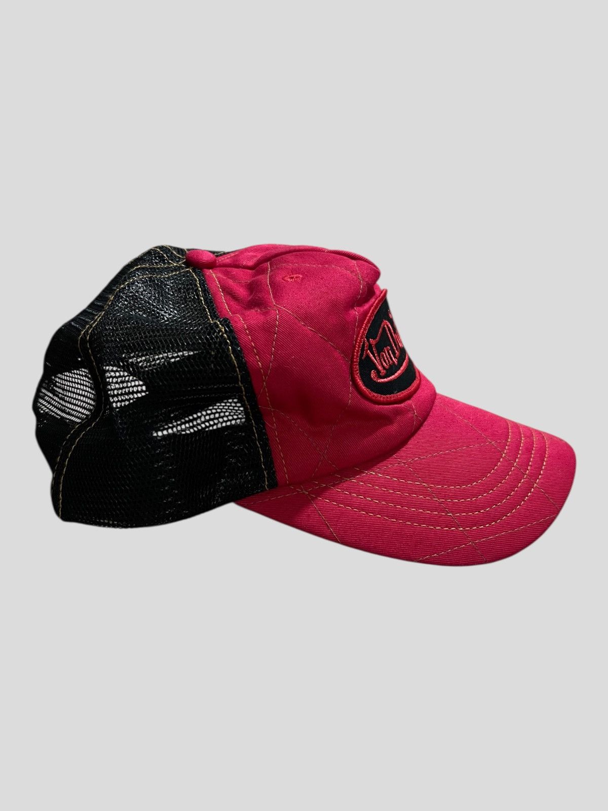 Von Dutch Y2K Von Dutch Patch Logo Quilted Mesh Trucker Cap Hat Size ONE SIZE - 5 Thumbnail