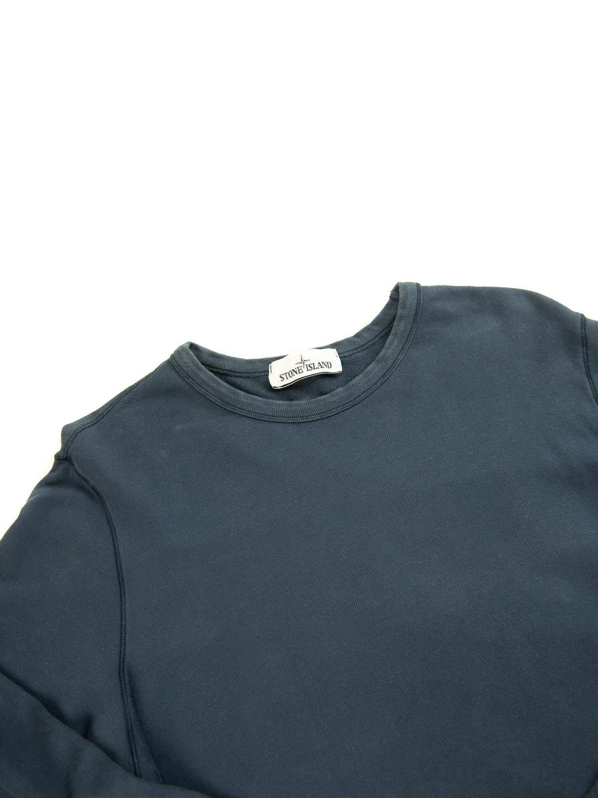 Stone Island Stone Island Mens Navy Lightweight Sweatshirt Large Navy Size US L / EU 52-54 / 3 - 3 Thumbnail