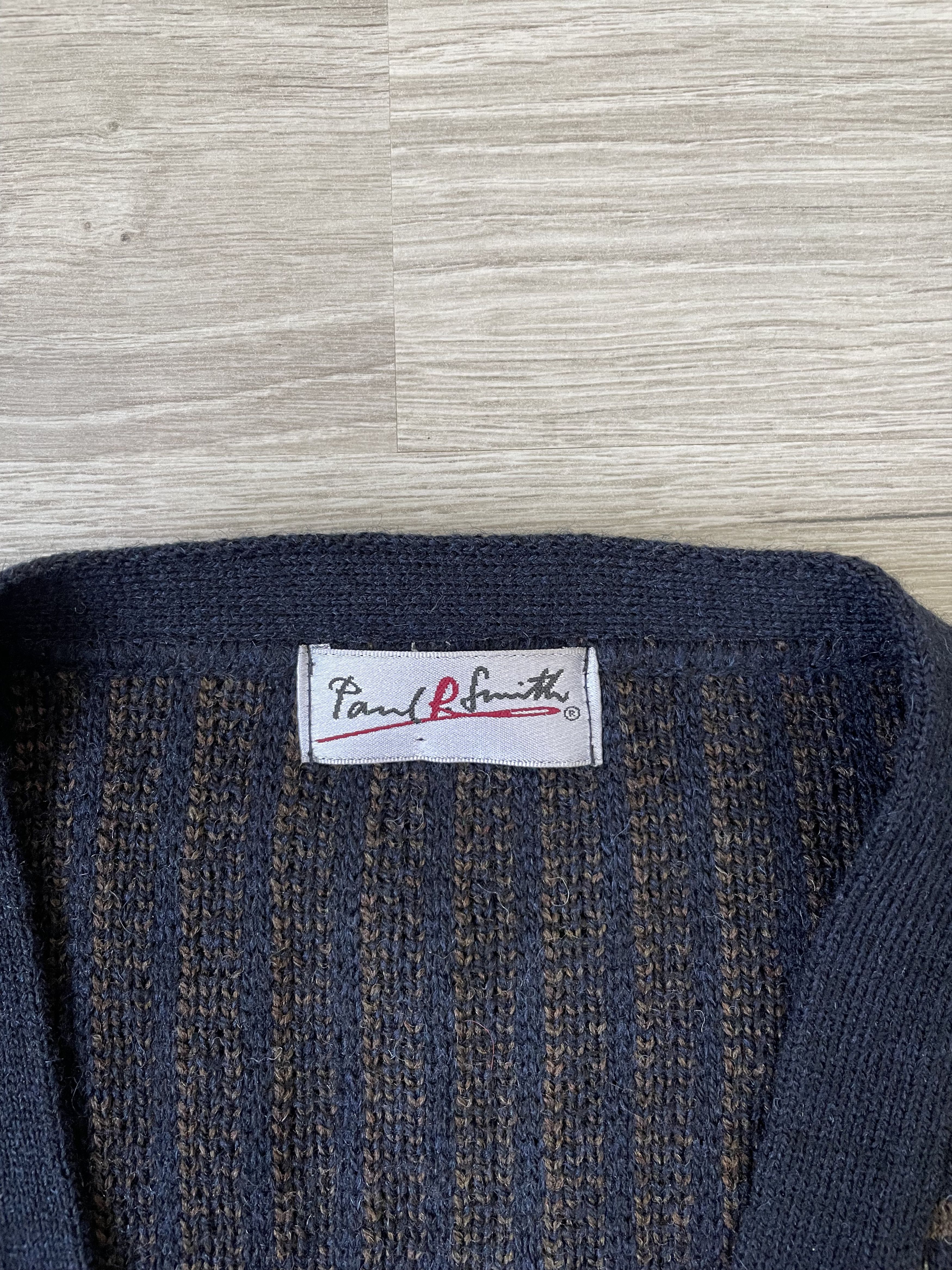 Paul Smith × Vintage MENS CASUAL RARE CARDIGAN PAUL SMITH Size US L / EU 52-54 / 3 - 6 Thumbnail