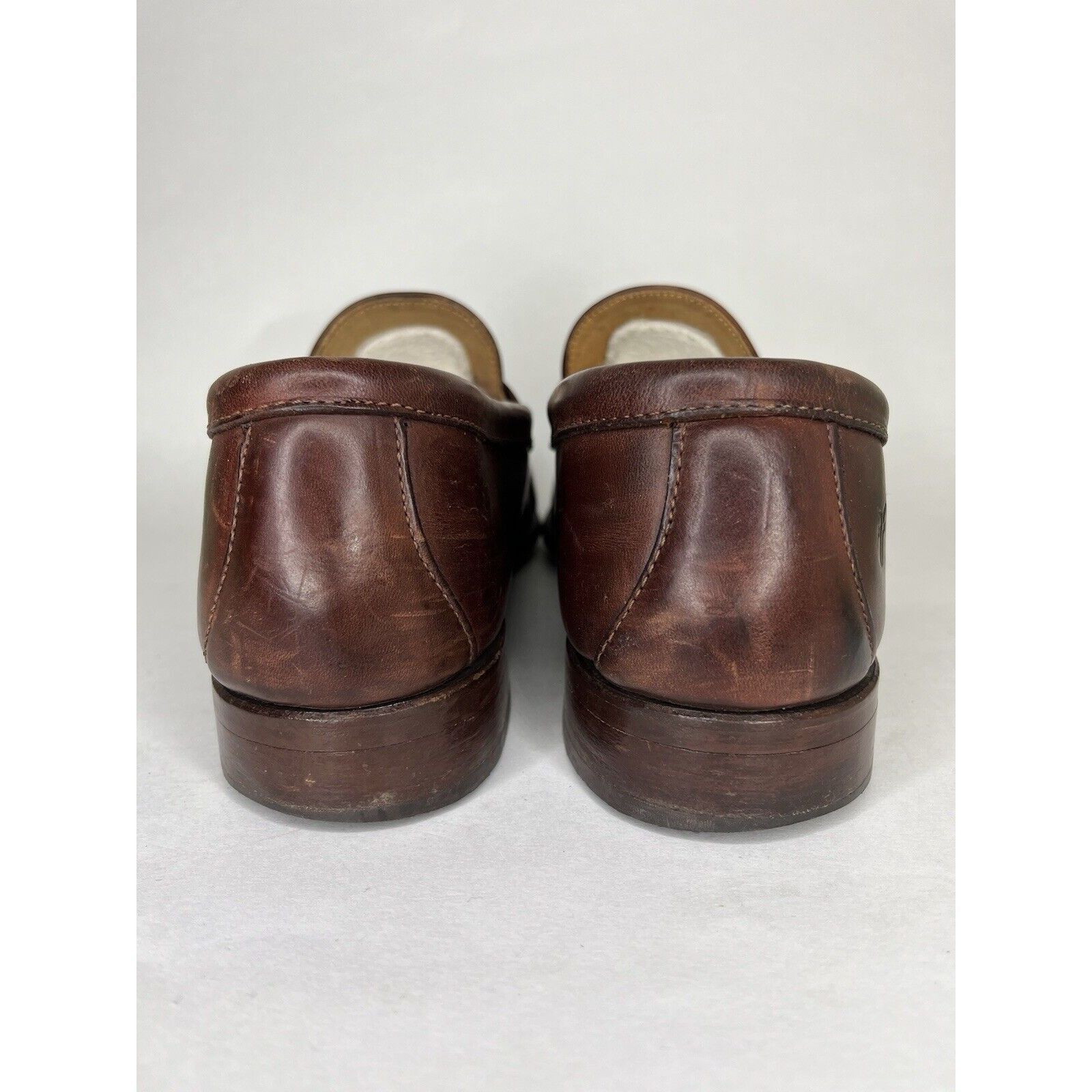 Frye Frye Brown Leather Penny Loafers Slip On Dress Shoes Men Sz Size US 12 / EU 45 - 4 Thumbnail