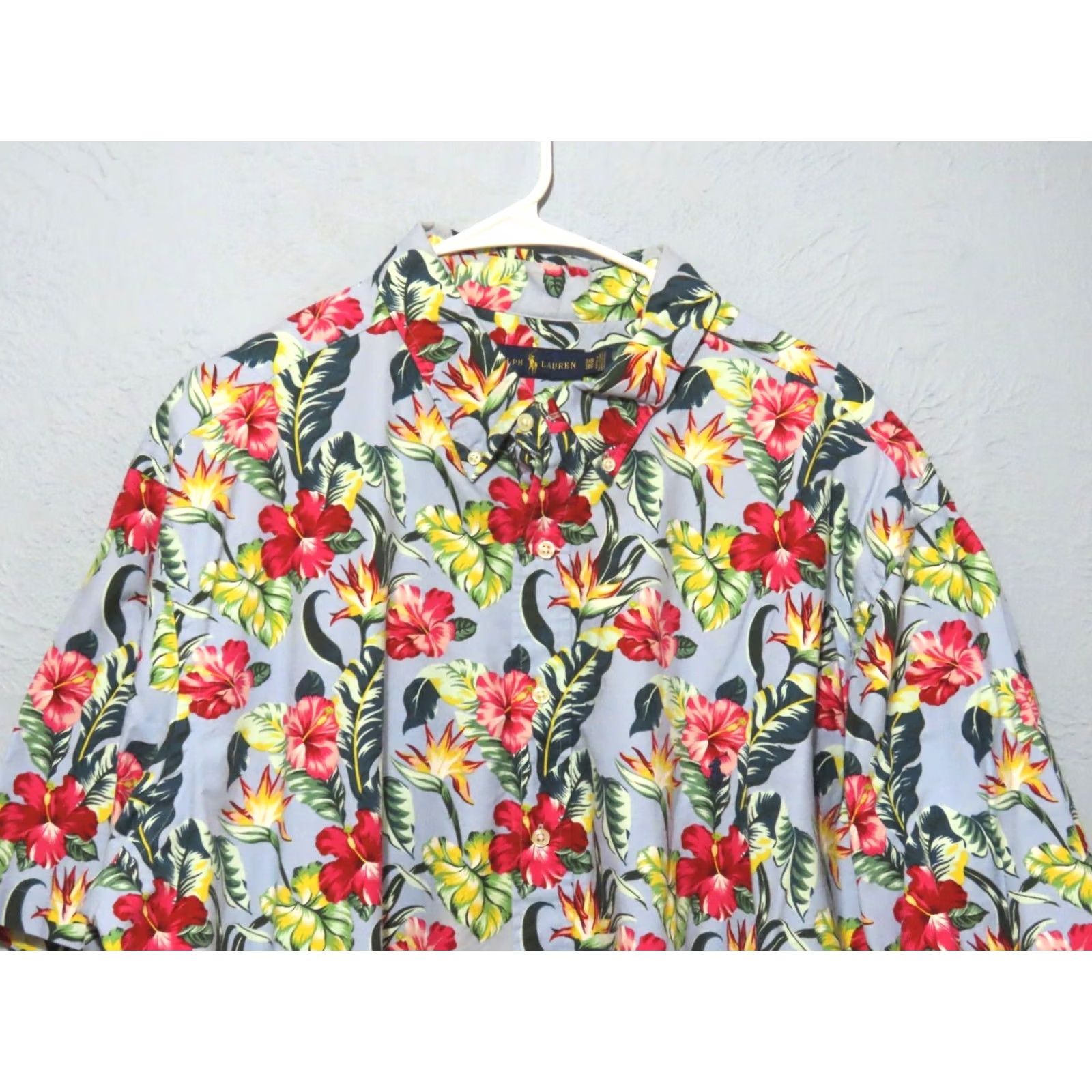 Polo Ralph Lauren Polo Ralph Lauren Men 3XB Big Tropical Floral Hawaiian Camp Shirt Cotton NWOT Size US XXL / EU 58 / 5 - 3 Thumbnail