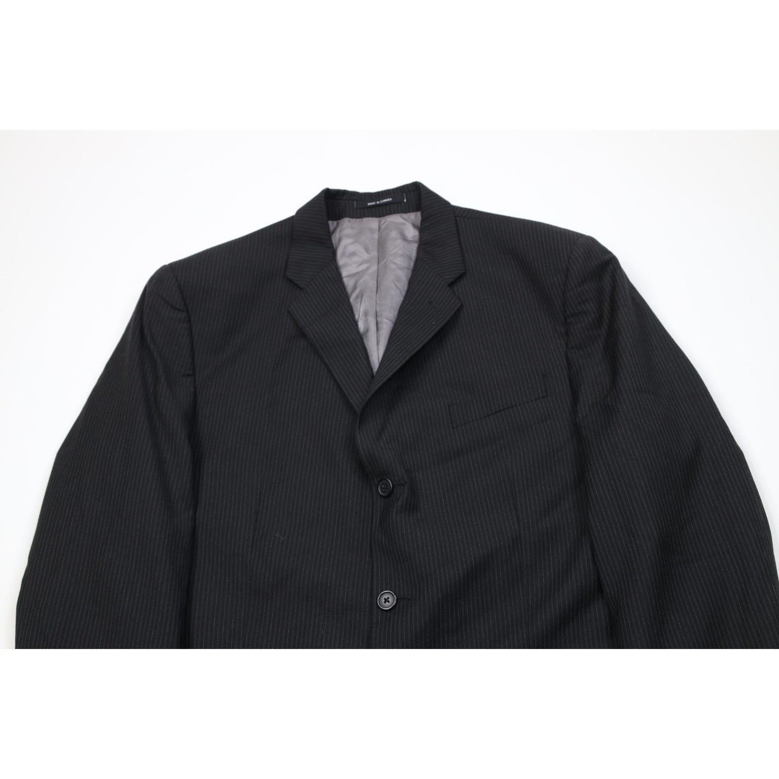 Calvin Klein Vintage Calvin Klein 2 Piece Wool Suit Wedding Black Size 44R - 3 Thumbnail