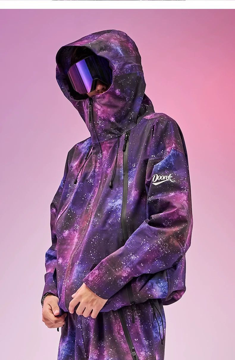 Other Purple Starry Sky Series Hard Shell Ski Jacket Size US 32 / EU 48 - 1 Thumbnail