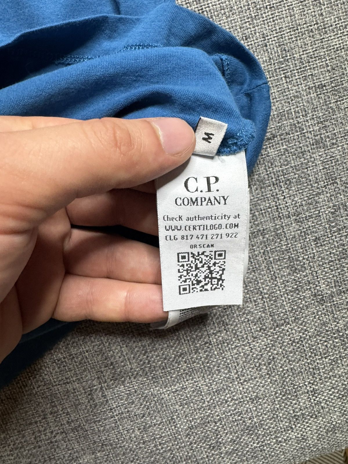 C.P. Company C.P. Company Big Logo blue T-Shirt Size US M / EU 48-50 / 2 - 8 Thumbnail