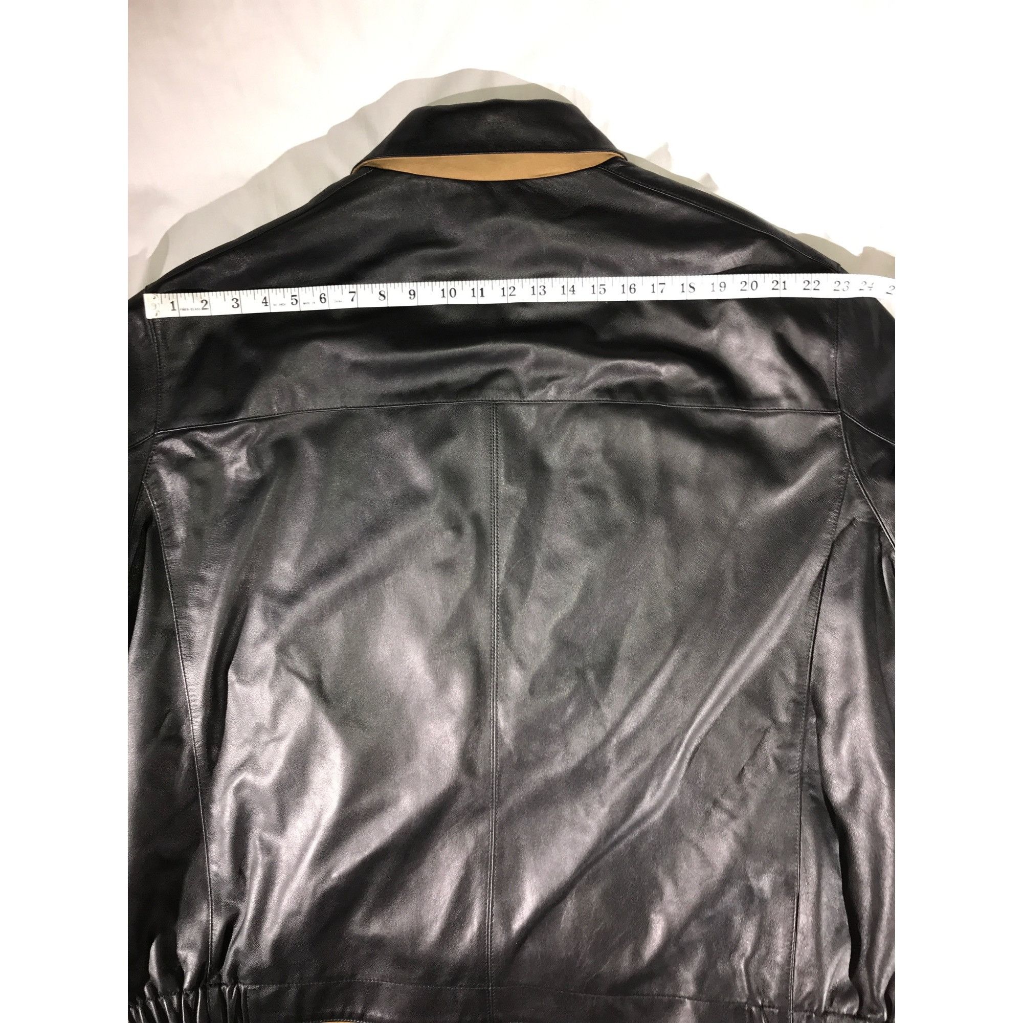 Roundtree & Yorke Roundtree & Yorke Mens Reversible Black Lamb Skin Leather/Ta Size US XXL / EU 58 / 5 - 11 Thumbnail