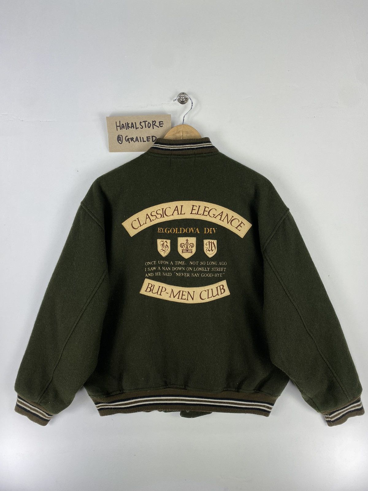 Japanese Brand Vintage 90s Bup-Men Varsity Big Logo Bomber Jacket Size US L / EU 52-54 / 3 - 1 Thumbnail