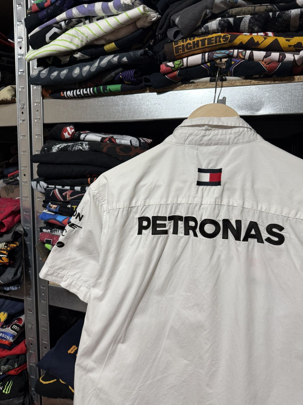 Formula 1 Tommy Hilfiger Mercedes AMG Petronas F1 Button Shirt Y2K Size US XL / EU 56 / 4 - 5 Thumbnail