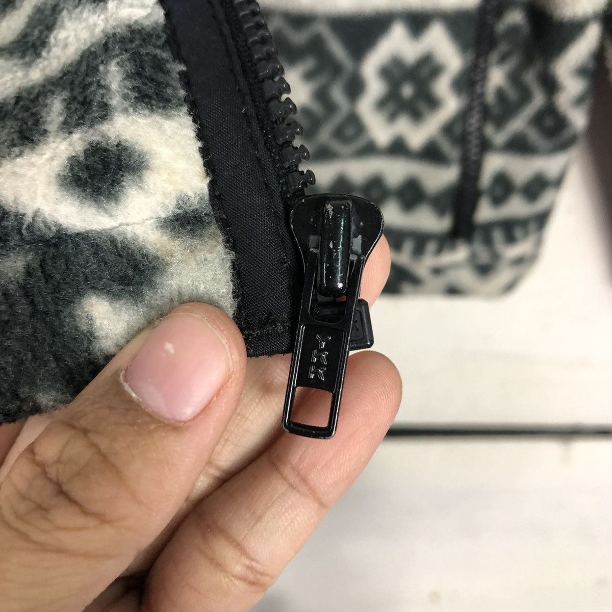 L.L. Bean 🔥VINTAGE ZIPPER FLEECE JACKET L.L.BEAN FREEPORT NAVAJO AZTEC Size US M / EU 48-50 / 2 - 18 Thumbnail