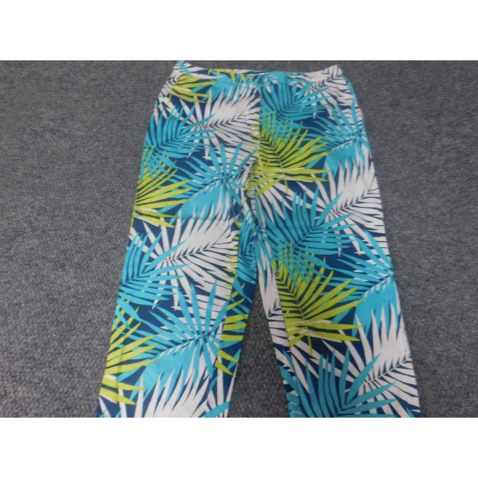 Vintage Hearts Of Palm Pants Womens 6 Blue Floral Straight Harem Regular XS? Size 28" / US 6 / IT 42 - 6 Thumbnail