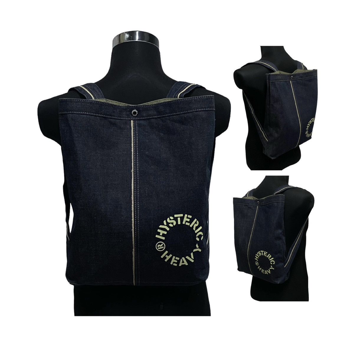 Hysteric Glamour Selvedge Denim Backpack