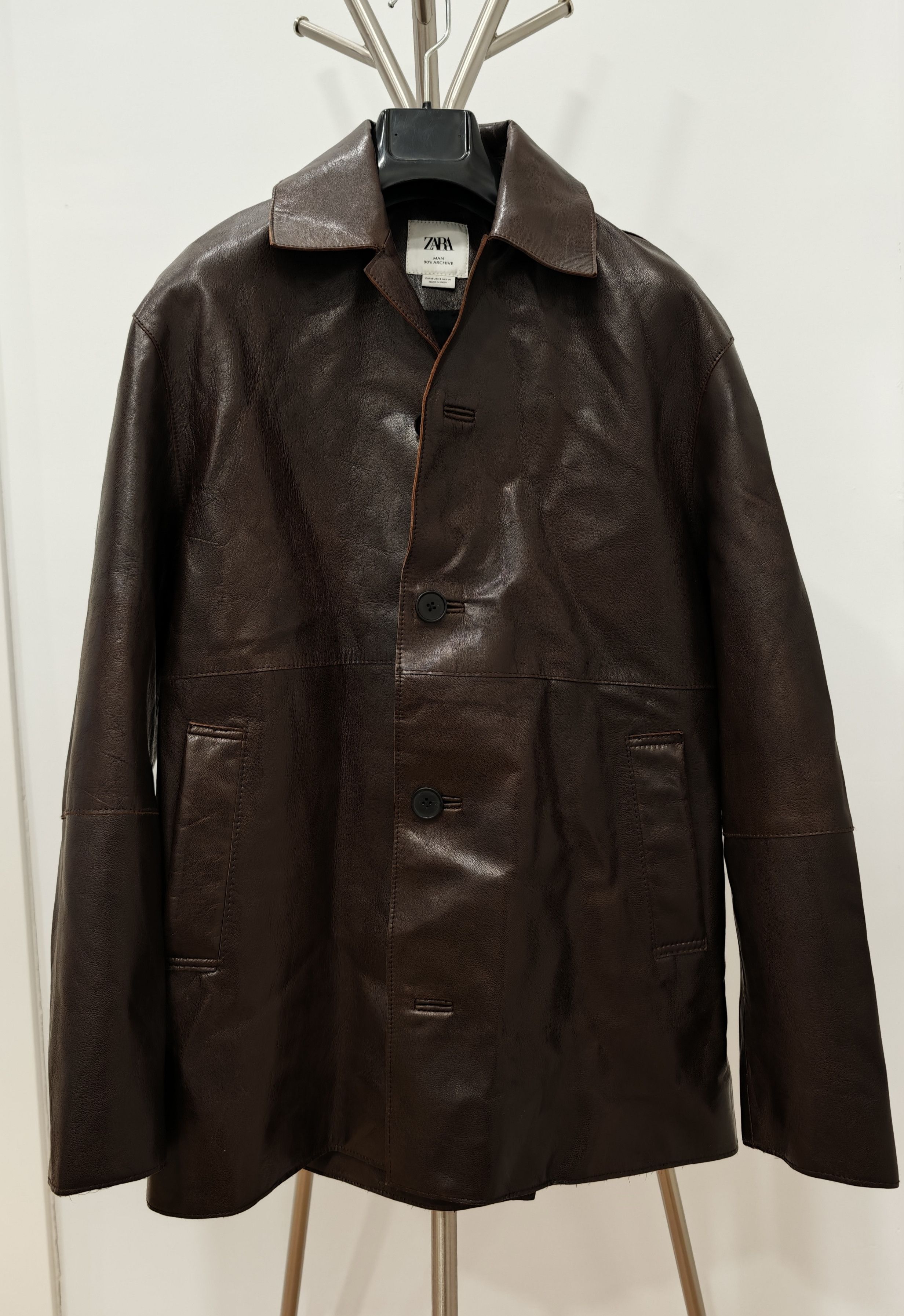 Zara ZARA - Goat Leather Jacket - Size S Size US S / EU 44-46 / 1 - 1 Thumbnail