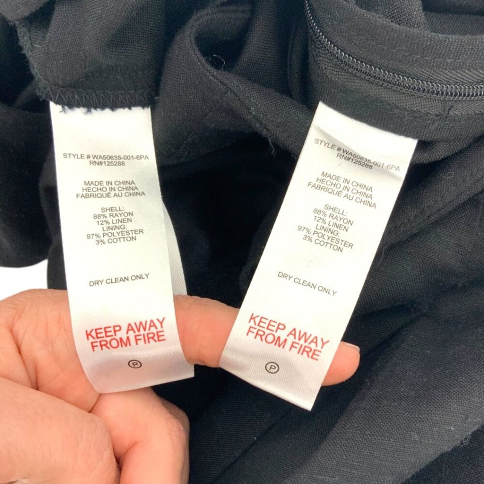 Jason Wu Jason Wu Black Linen Blend Set Small NWT $425 MSRP Size 27" / US 4 / IT 40 - 5 Thumbnail