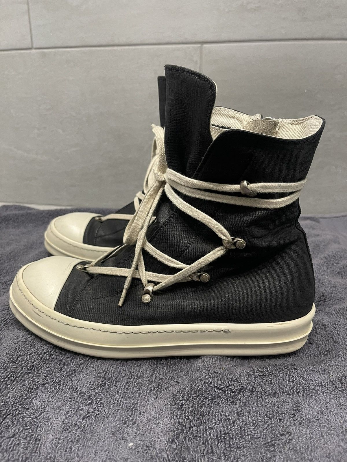 Rick Owens × Rick Owens Drkshdw Rick Owen’s Hexagram Ramones. Size US 7.5 / EU 40-41 - 2 Thumbnail