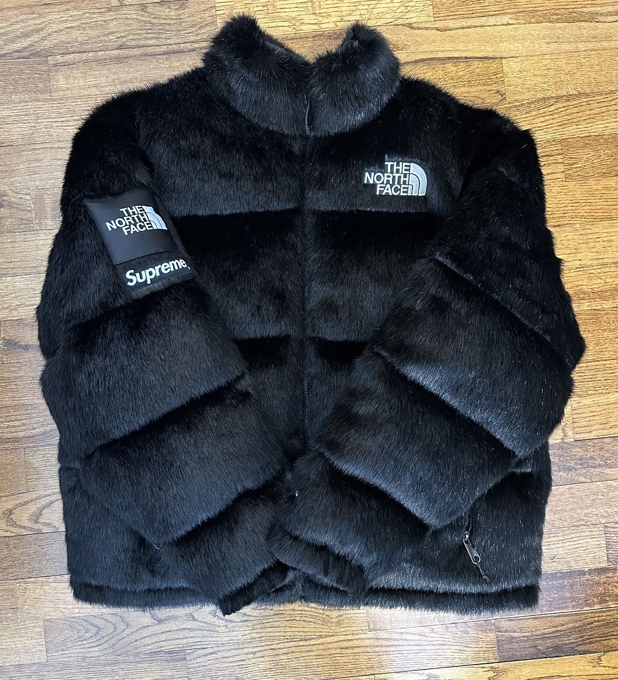 Supreme Supreme The North Face Faux Fur Nuptse Jacket - Black | Grailed