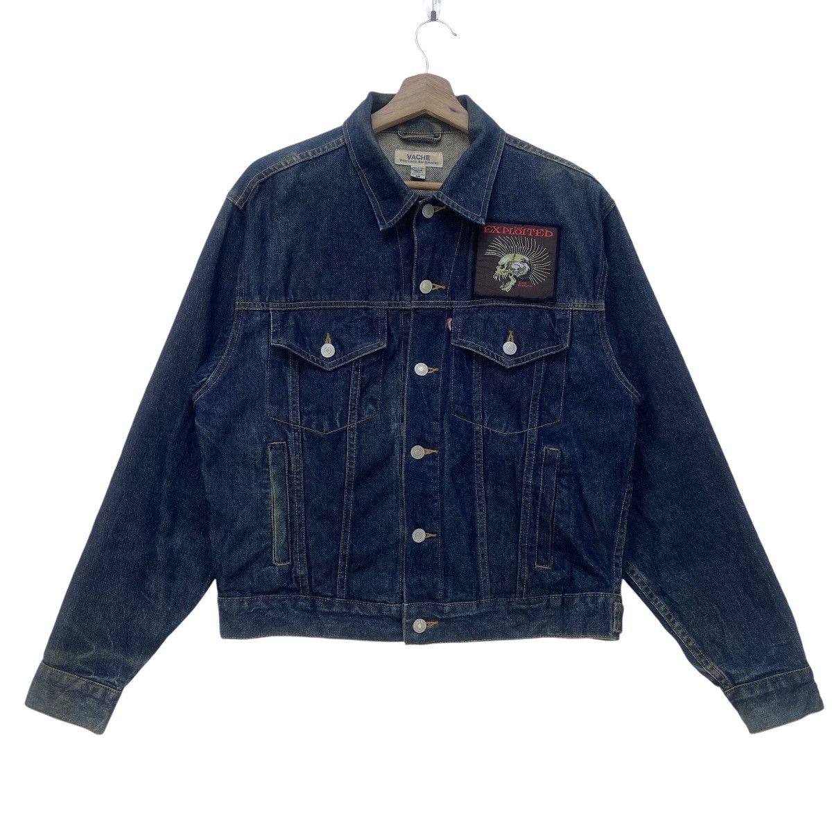 Japanese Brand Japanese Brand Vache Custom The Exploited Trucker Jacket Size US S / EU 44-46 / 1 - 1 Thumbnail