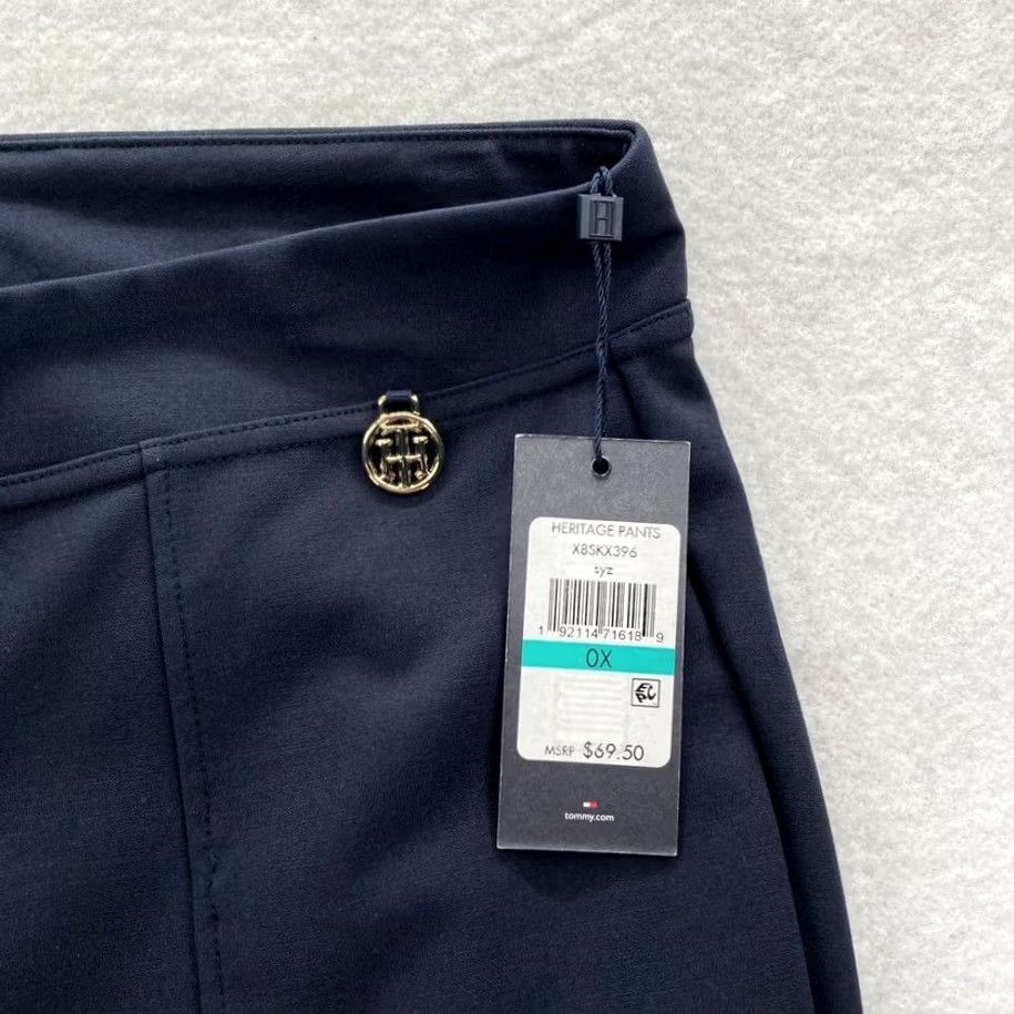 Tommy Hilfiger Tommy Hilfiger Heritage Pants Women's 0X Navy Blue Stretch Pull On Skinny Leg Pants Size 40" / US 18 - 3 Thumbnail