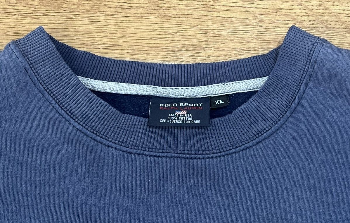 Polo Ralph Lauren 90s Polo RL Embroidery American Flag Crewneck Sweatshirt Size US XL / EU 56 / 4 - 5 Thumbnail