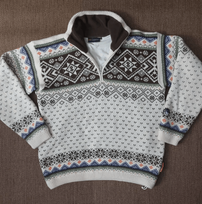 Vintage Vintage Flli Campagnolo Wool Blend Nordic Winter Sweater XL Size US XL / EU 56 / 4 - 1 Thumbnail