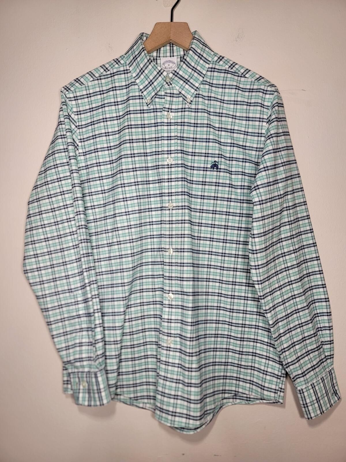 Brooks Brothers Brooks Brothers Regent Fit Plaid Button-Up Sz M Quiet Lux Size US M / EU 48-50 / 2 - 1 Thumbnail
